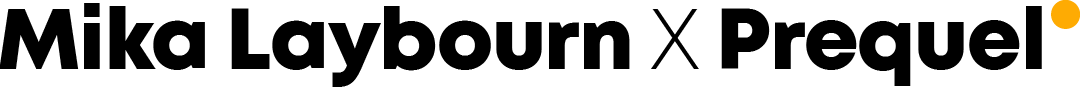 Mika Laybourn X Prequel collab logo
